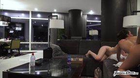 Mystica Jade, Sophia Grace in threesome action with James Deen