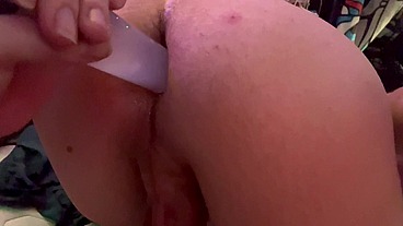 His ass gets a nice creamy creampie