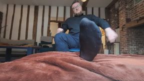 Dominating you after work Part 2: Sheer socks and shoes