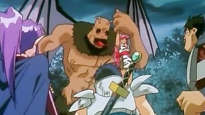 Big monster fucks anime babes in hot hentai action