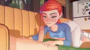 Heroes Seduced by Voluptuous Alien Beings in Hot Cartoon Tryst
