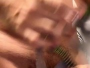 Latin jock edges after a workout | sniffs jockstrap and pits