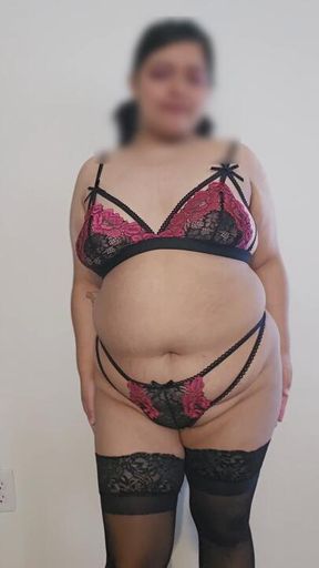 Strip Teasing in Lingerie