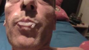 Eat my cum in leather chaps