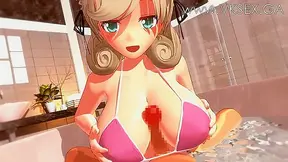 Busty Maid Teases Client with Sensual Tit-Fuck at Secret Spa Retreat