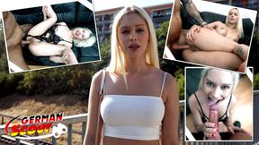 GERMAN SCOUT - Hard Anal Casting Sex for Russian Girl Aura Sin with Round Ass by Big Dick Agent