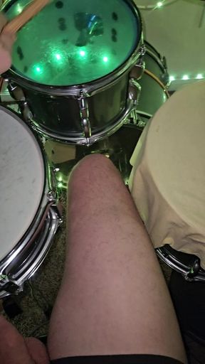 Playing Drums with My Dick - Snare Hit Cock Tip is My Stick