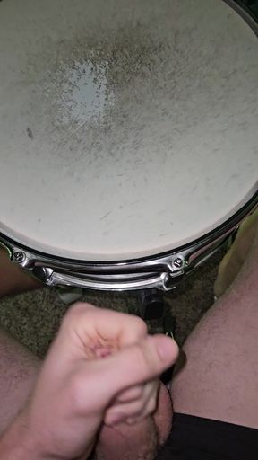 Playing Drums with My Dick - Snare Hit Cock Tip is My Stick