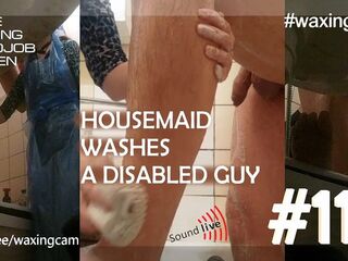 #114 Housemaid Washes a Disabled Stud