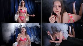 Smoking, smoke machine and coughing