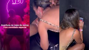belinha na casa de swing com convidado especial