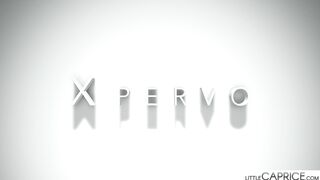 XPERVO com - Sweet Emily Mayers fishnets torn, restrained to spreader bar and pounded HARD