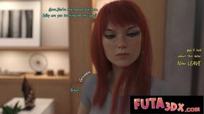 Big cock video with inviting escort from Futa3DX