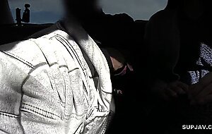 Individual photography, in-car bj and fuck] call a naughty housewife during work and have car sex
