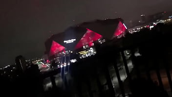 Fucking Super Hot Chick Right In Front Of The Atlanta Mercedes Dome