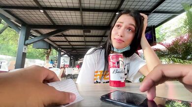 I love the reaction of my girlfriend using her toy in public // lovense lush control