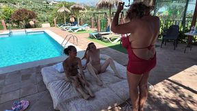 fisting by the pool with katt noir and lily kink