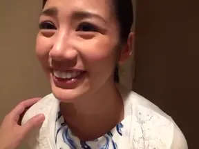 Rei Narita gets thick jizz in her mouth after POV show