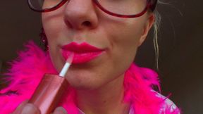 GLITTER PINK Lipstick Mesmer JOI (mkv)