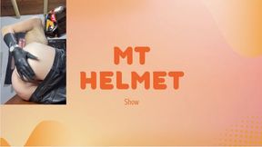 Showing Leather and Helmet