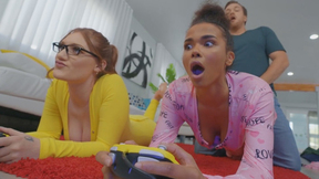 REALITY KINGS Hotties demanded some prick while gaming - Aria Kai, Alina Ali, Kyle Mason