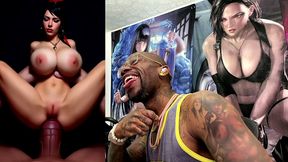 big breast bald pussy bayonetta getting fucked like a fleshlight, ai generated