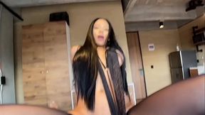 PETITE LATINA TEEN ANAL SLUT SQUIRTS - Big Tits POV Deepthroat Rimming Cowgirl