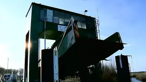 Blonde Bombshell Teases with Cock in Luxury Car