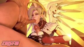 Try not to cum! HMV Compilation #7 (Overwatch Edition)【Hentai 3D】