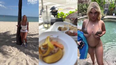 Bombshell Kali Roses Poolside Hookup With This Lucky Guy