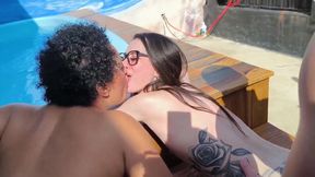 Anal and Vaginal Pool Rubbing