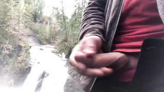 Nearly Caught By Hikers After Jizzing In Front Of Trent Falls Vancouver Island