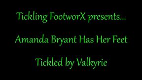 Amanda Bryant Has Her Feet Tickled by Valkyrie
