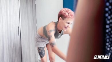 SUCK ME FASTER! before my dad arrives.