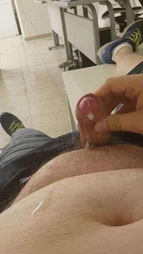 jerking off at work