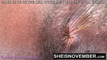 HD An Erotic Dirty Butt Slut Posing Her Nasty Asshole Closeup! Naked Freaky Slut Sheisnovember Anus Spread Open Then Exposing Her Big Natural Tits And Large Brown Areolas Jiggle While Inserting A Huge Object Into Her Mouth On Msnovember