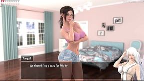 Curvy anime girlfriend with big tits teases and wants to get fucked