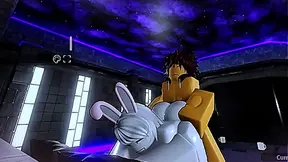 Tiny Bunny Boy Surrenders to Forbidden Desire in Gentle Hentai Embrace