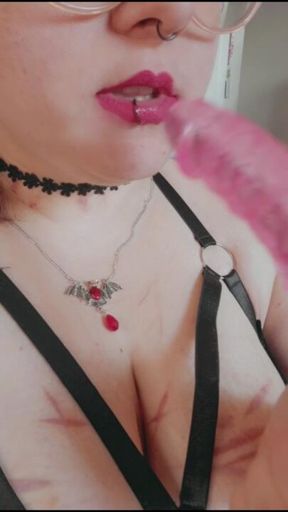 don't  you  love  a  stupid  whore  fucking  their  throat  and  slobbering  on  a  dildo?