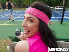 Selena Ivy is pussy destroyed by hung dude while playing pickleball