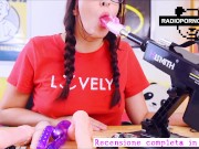 Dietro le quinte: ragazza italiana e la sua fuckmachine
