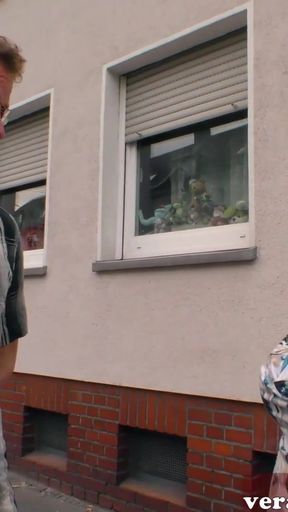 Captivating moment from "Regular young German blonde next door - housewife sex"