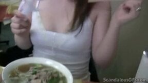 Public fetish teen slut sucking