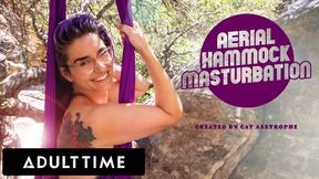 Cat Asstrophe's Outdoor Aerial Hammock Masturbation Session