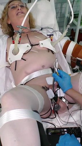 Lisa Essex and Mistress Jane Medical Fetish Electro Play