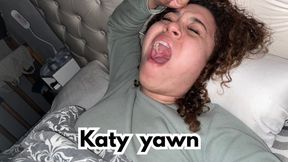 I yawn before going to the bed