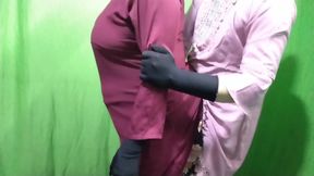 Indian beautiful wife is romancing her husband inside the room and talking dirty