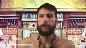 Egyptian slave milks the Pharoah's prostate and gets covered in cum