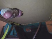 Huge Orgasm from Hitachi Wand with Milking Table
