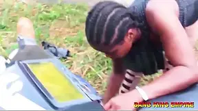Step mother fucked A ghetto gangster outdoor Hardcore